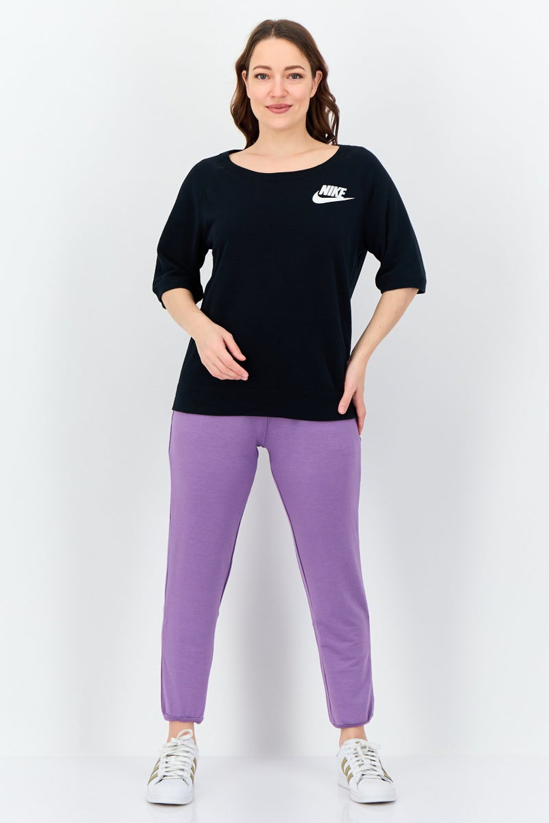 Nike Women Sportswear Fit Short Sleeve Outdoor T-shirt, Black - Image 2